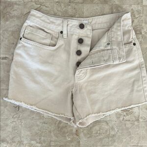 O'Neill Light‎ Beige Button fly Jean Shorts Women’s Size 26